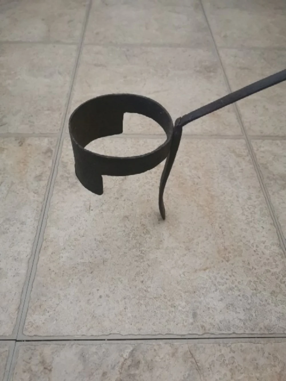 18th Century‎ Wrought Iron Hearth Tool Forged Primitive Fireplace